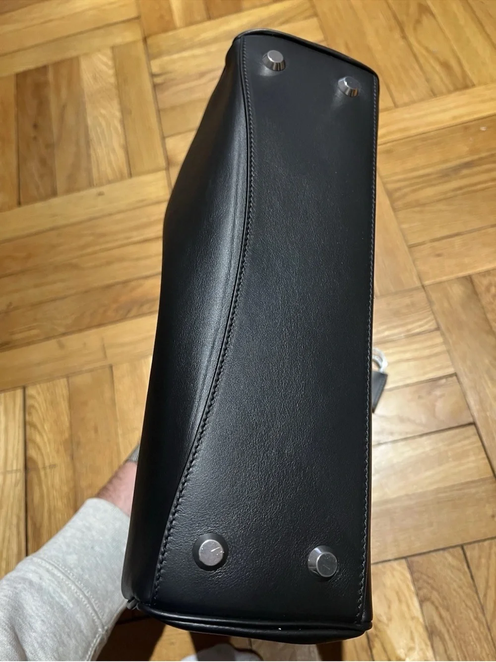 Balenciaga Rodeo Bag Medium Black Leather Silver Hardware Brand New Authentic